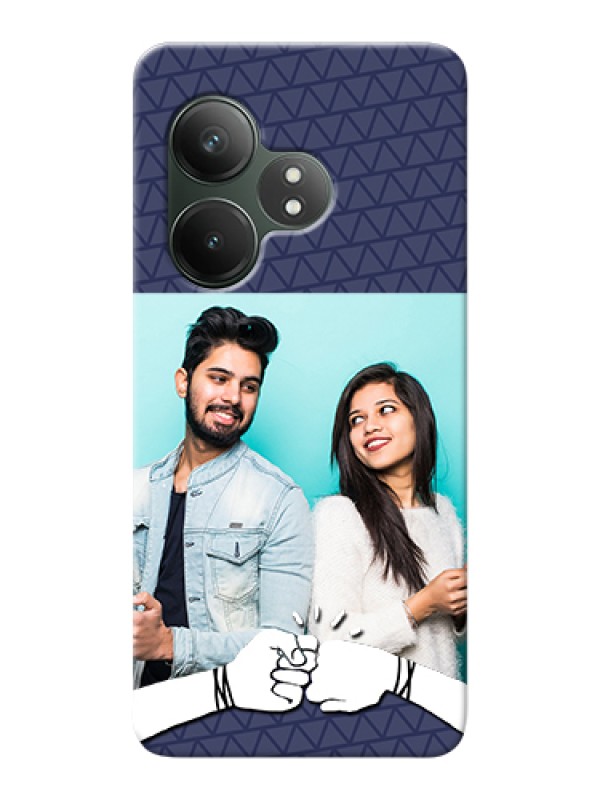 Custom Realme GT 6T 5G Custom Hard Phone Case - With Best Friends Design