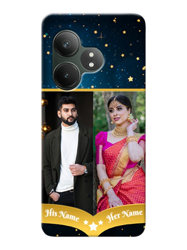 Custom Realme GT 6T 5G Custom Hard Phone Case - Galaxy Stars Backdrop Design