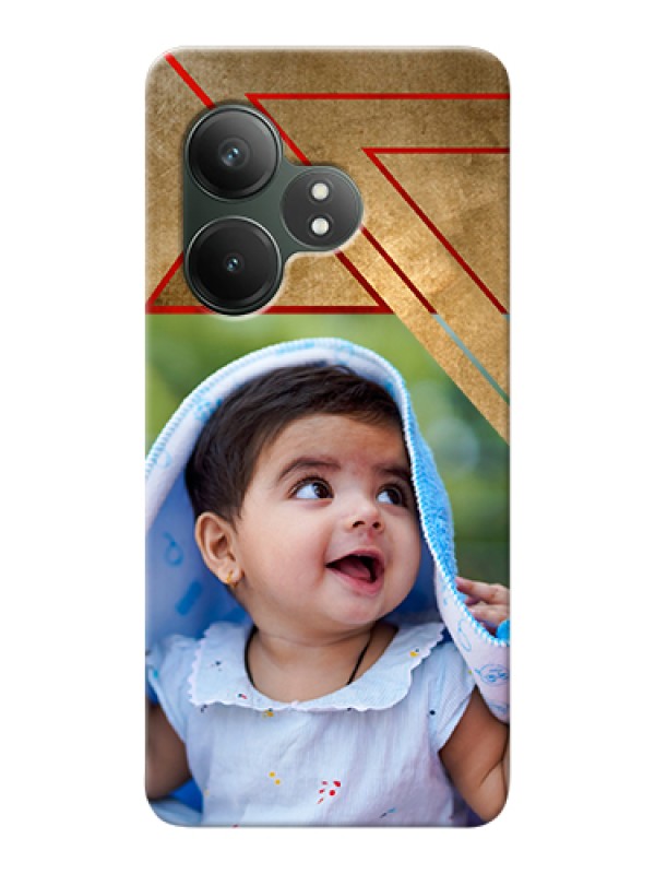 Custom Realme GT 6T 5G Custom Hard Phone Case - Gradient Abstract Texture Design