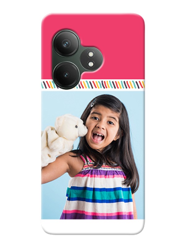 Custom Realme GT 6T 5G Custom Hard Phone Case - Line Art Design