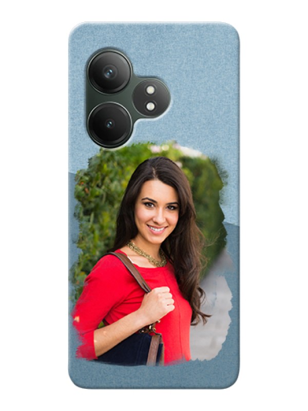 Custom Realme GT 6T 5G Custom Hard Phone Case - Grunge Line Art Design