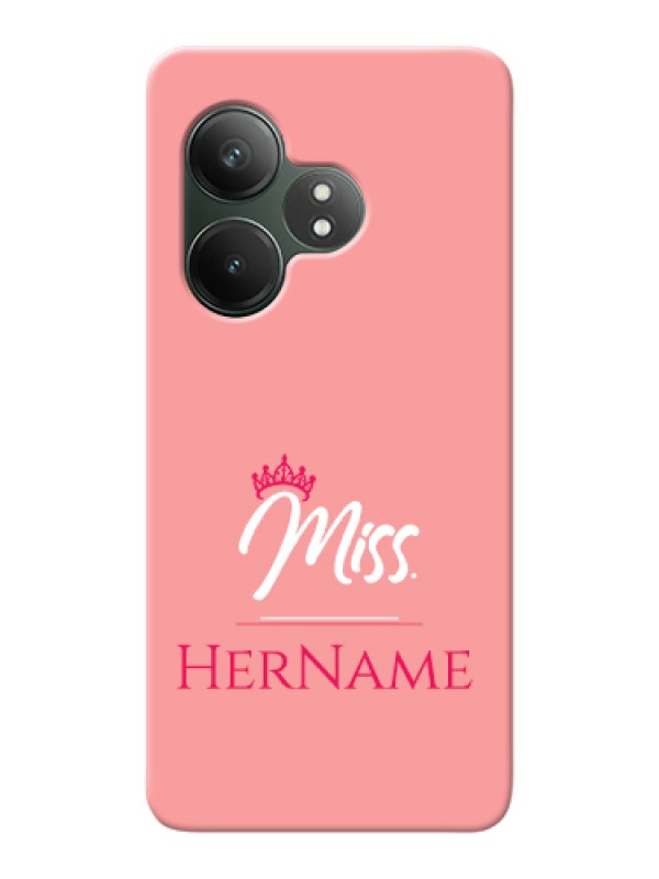 Custom Realme GT 6T 5G Custom Hard Phone Case - Mrs With Name Design