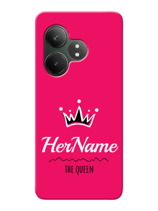 Custom Realme GT 6T 5G Custom Hard Phone Case - Queen With Name Design