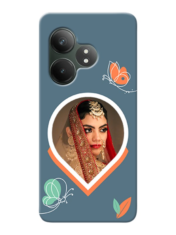 Custom Realme GT 6T 5G Custom Hard Phone Case - Droplet Butterflies Design