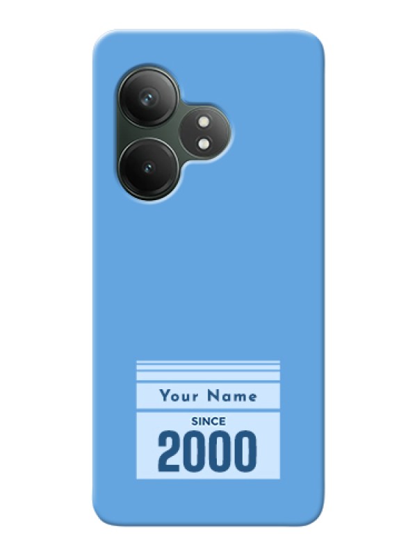 Custom Realme GT 6T 5G Custom Hard Phone Case - Custom Year Of Birth Design