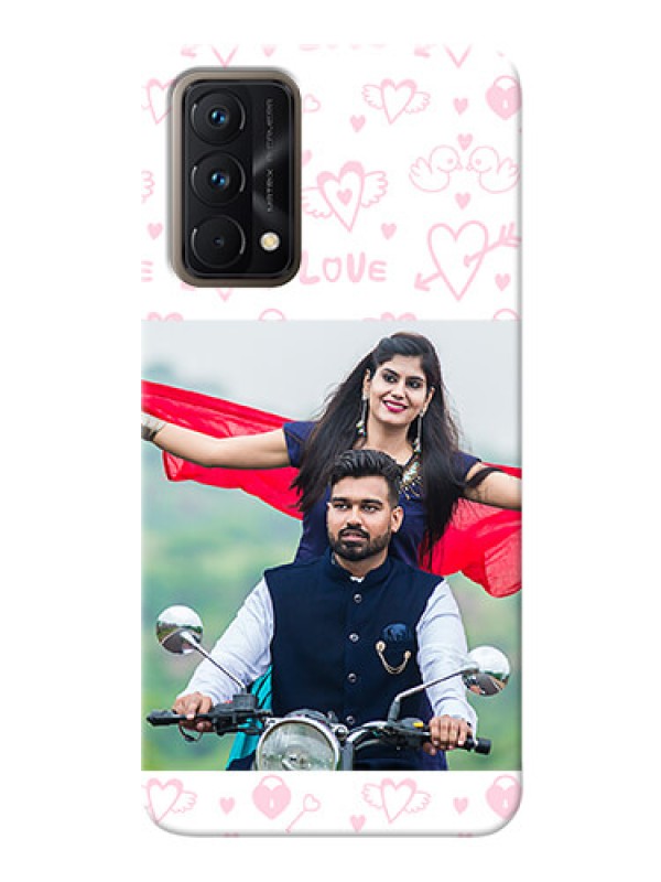 Custom Realme GT Master personalized phone covers: Pink Flying Heart Design