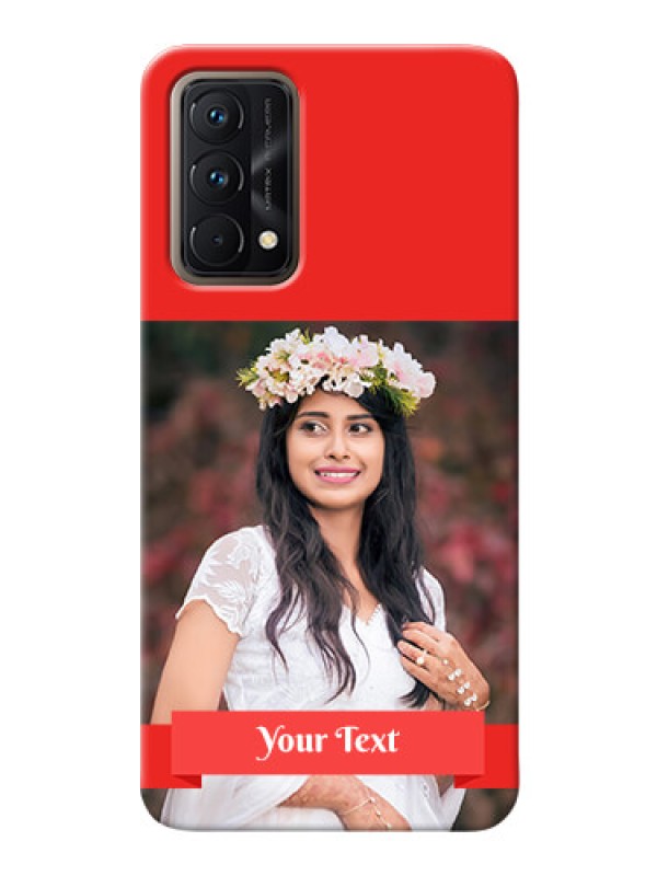 Custom Realme GT Master Personalised mobile covers: Simple Red Color Design
