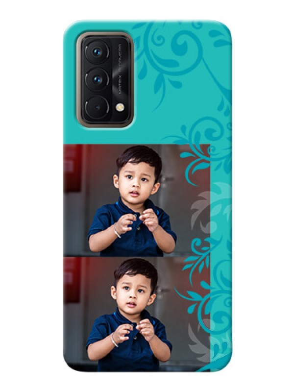 Custom Realme GT Master Mobile Cases with Photo and Green Floral Design 