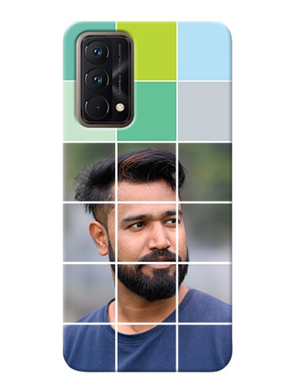 Custom Realme GT Master personalised phone covers with white box pattern 