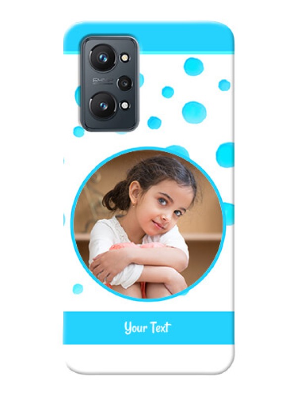 Custom Realme GT Neo 2 Custom Phone Covers: Blue Bubbles Pattern Design