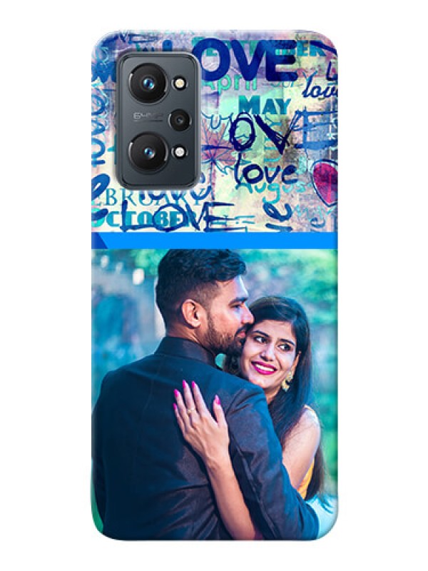 Custom Realme GT Neo 2 Mobile Covers Online: Colorful Love Design