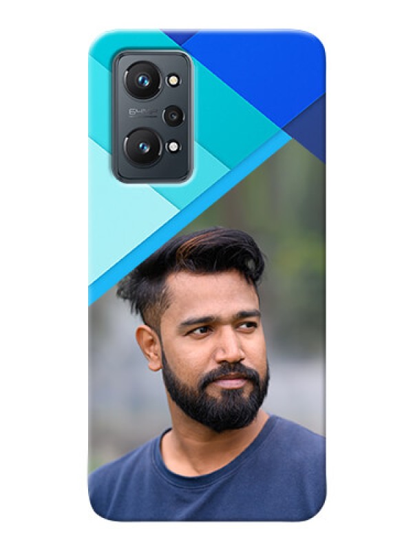 Custom Realme GT Neo 2 Phone Cases Online: Blue Abstract Cover Design