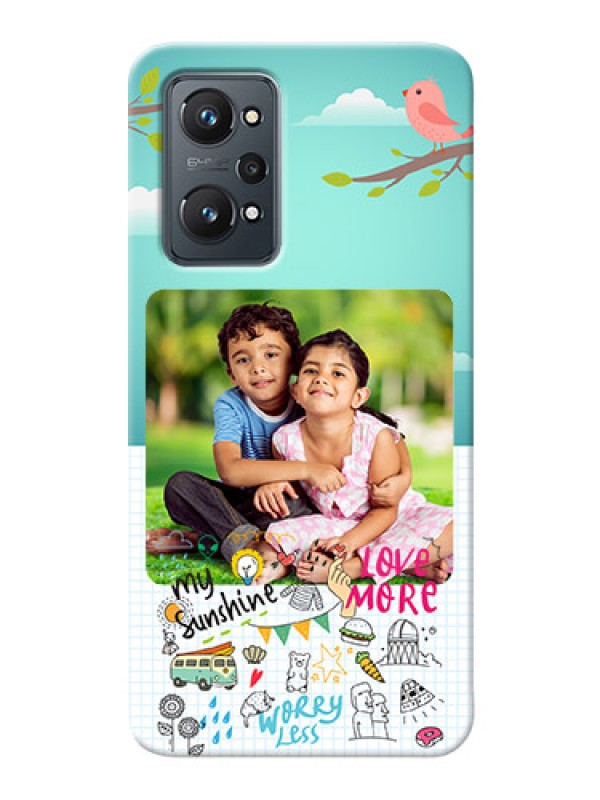 Custom Realme GT Neo 2 phone cases online: Doodle love Design