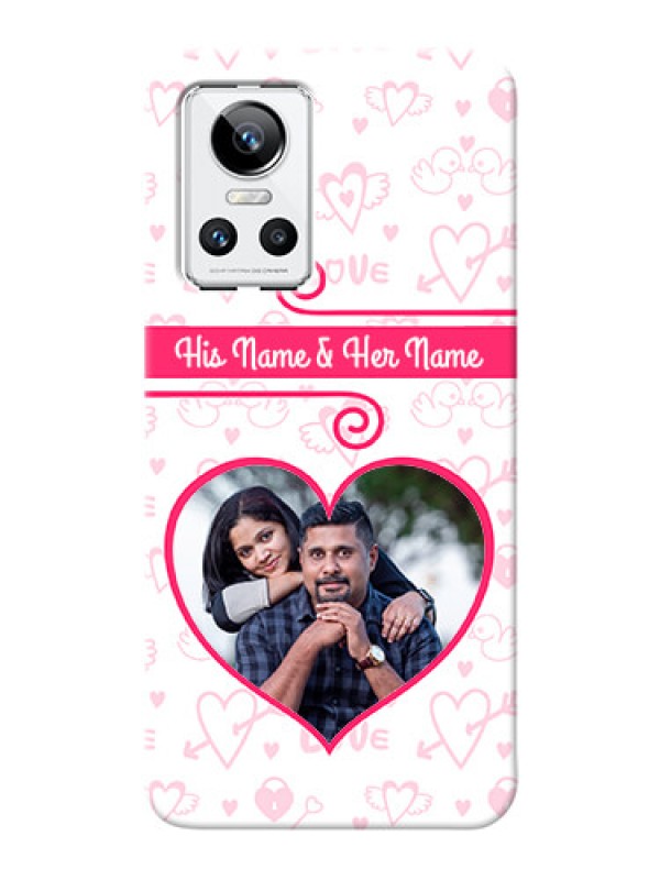 Custom Realme GT Neo 3 150W Personalized Phone Cases: Heart Shape Love Design