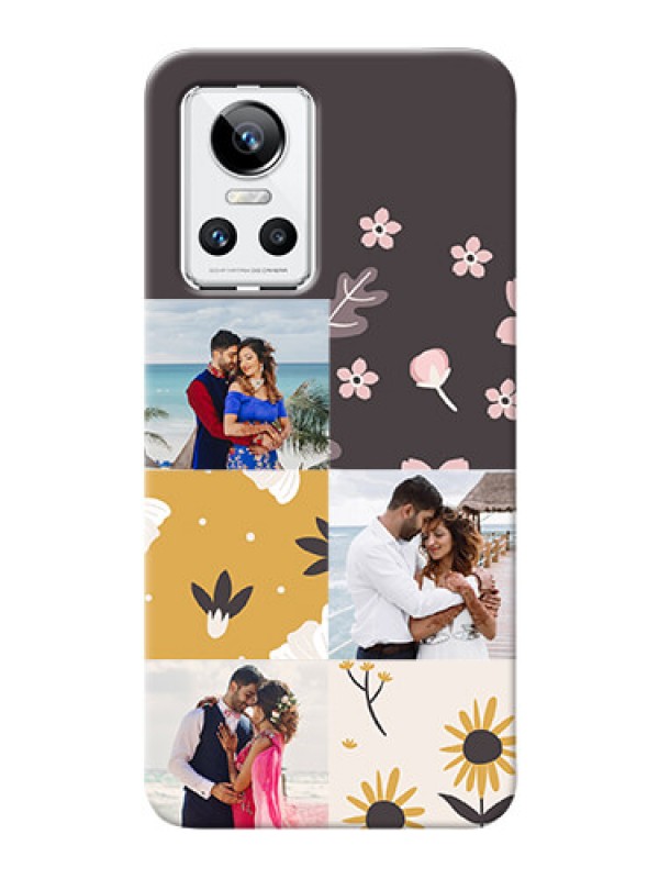 Custom Realme GT Neo 3 150W phone cases online: 3 Images with Floral Design