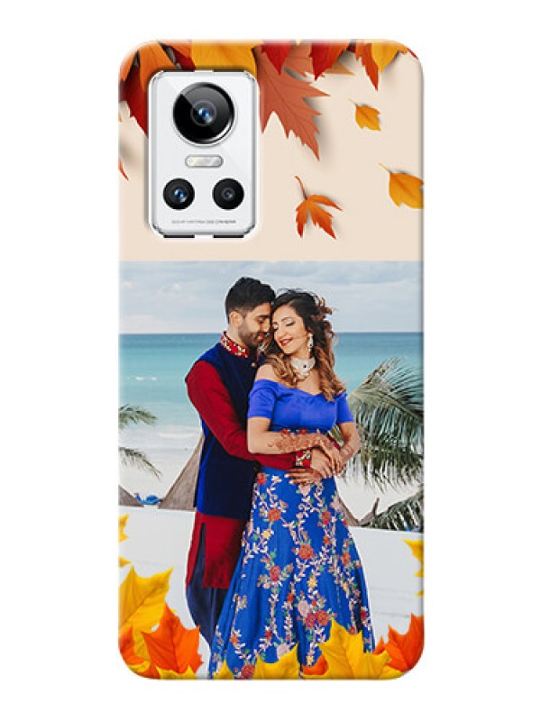 Custom Realme GT Neo 3 150W Mobile Phone Cases: Autumn Maple Leaves Design