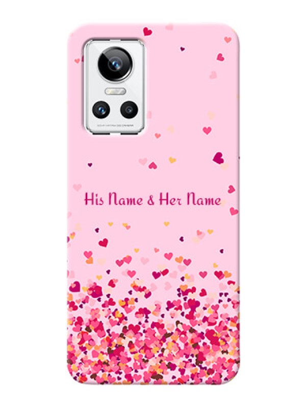 Custom Realme Gt Neo 3 150W Phone Back Covers: Floating Hearts Design