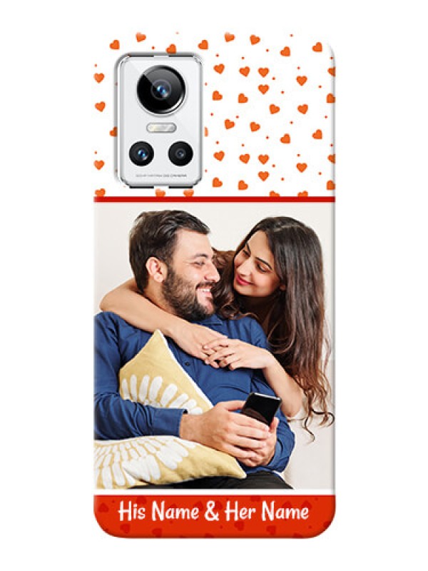 Custom Realme GT Neo 3 5G Phone Back Covers: Orange Love Symbol Design