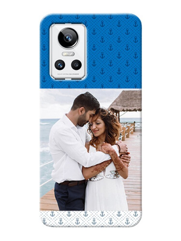Custom Realme GT Neo 3 5G Mobile Phone Covers: Blue Anchors Design
