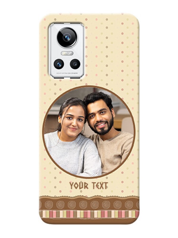 Custom Realme GT Neo 3 5G Mobile Cases: Brown Dotted Mobile Case Design