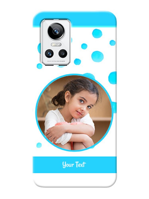 Custom Realme GT Neo 3 5G Custom Phone Covers: Blue Bubbles Pattern Design