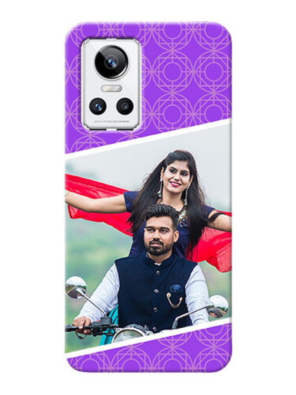 Custom Realme GT Neo 3 5G mobile back covers online: violet Pattern Design