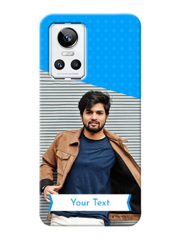 Custom Realme GT Neo 3 5G Personalized Mobile Covers: Simple Blue Color Dotted Design