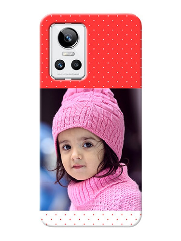 Custom Realme GT Neo 3 5G personalised phone covers: Red Pattern Design