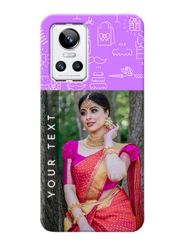 Custom Realme GT Neo 3 5G Personalized Phone Cases: Birthday Icons Design