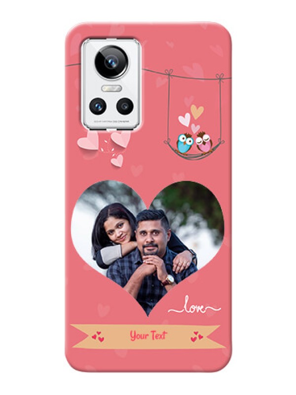 Custom Realme GT Neo 3 5G custom phone covers: Peach Color Love Design 