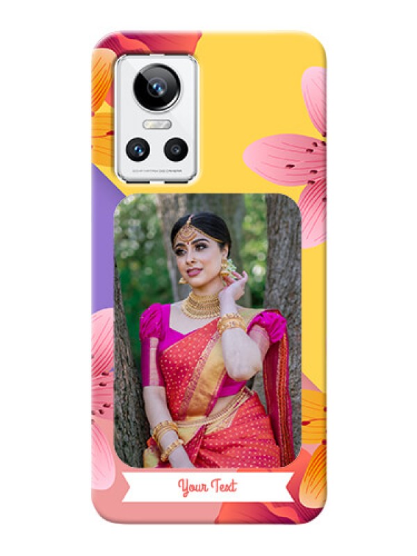 Custom Realme GT Neo 3 5G Mobile Covers: 3 Image With Vintage Floral Design