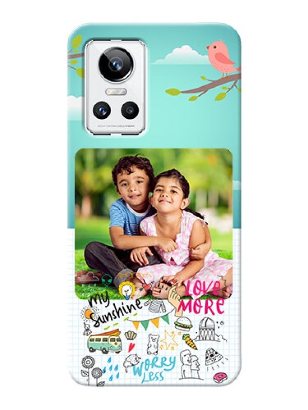 Custom Realme GT Neo 3 5G phone cases online: Doodle love Design