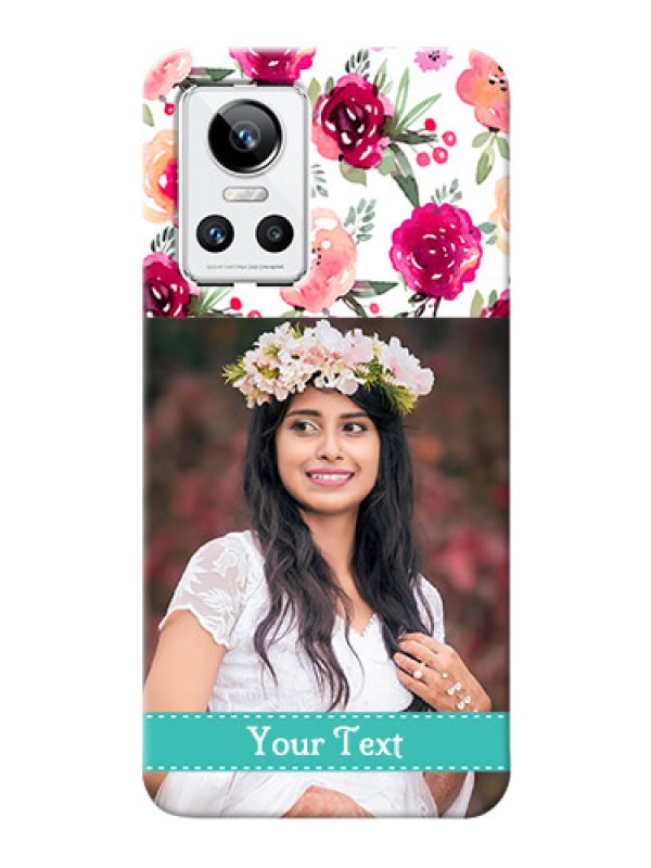 Custom Realme GT Neo 3 5G Personalized Mobile Cases: Watercolor Floral Design