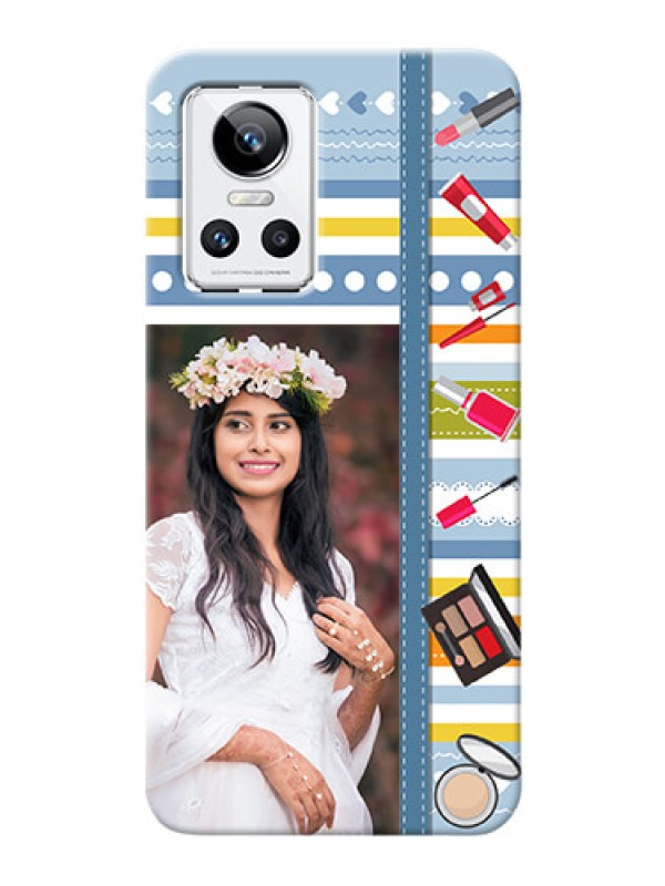 Custom Realme GT Neo 3 5G Personalized Mobile Cases: Makeup Icons Design