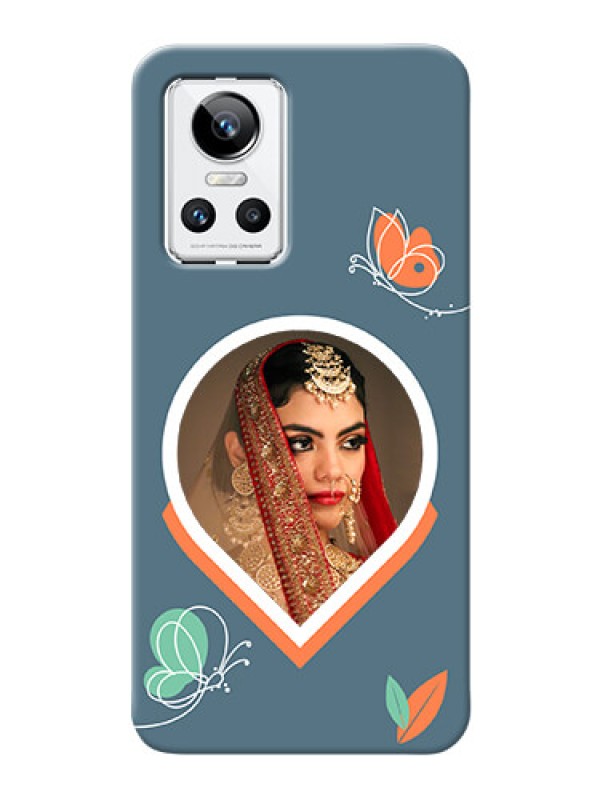 Custom Realme Gt Neo 3 Custom Mobile Case with Droplet Butterflies Design