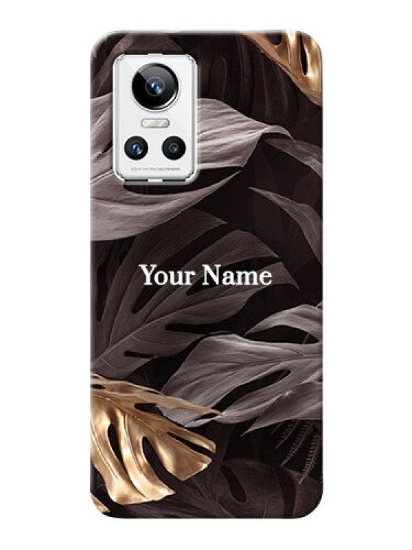 Custom Realme Gt Neo 3 Mobile Back Covers: Wild Leaves digital paint Design