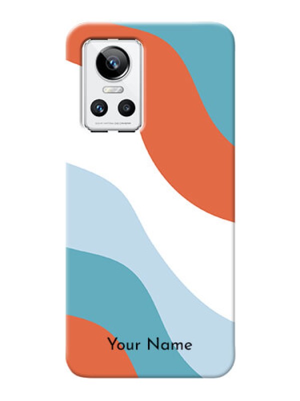 Custom Realme Gt Neo 3 Mobile Back Covers: coloured Waves Design