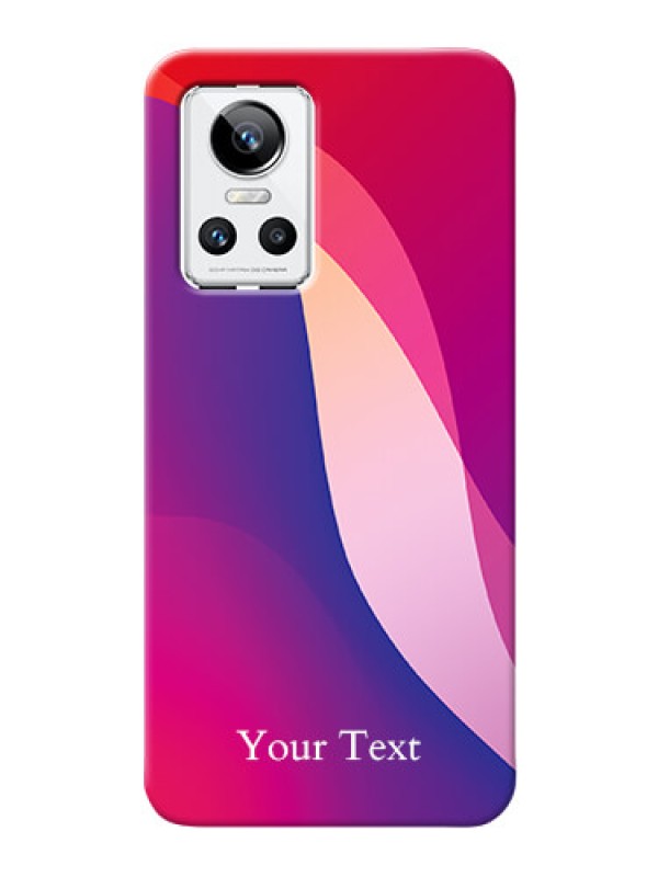 Custom Realme Gt Neo 3 Mobile Back Covers: Digital abstract Overlap Design