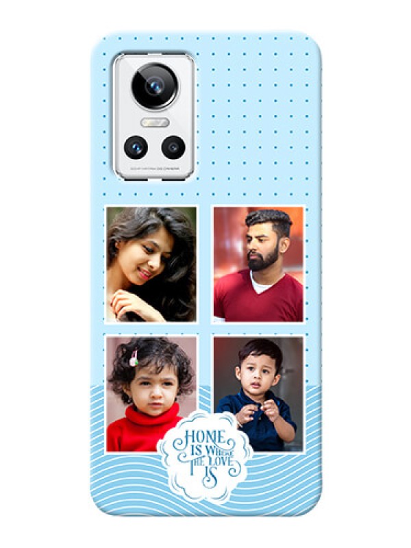 Custom Realme Gt Neo 3 Custom Phone Covers: Cute love quote with 4 pic upload Design