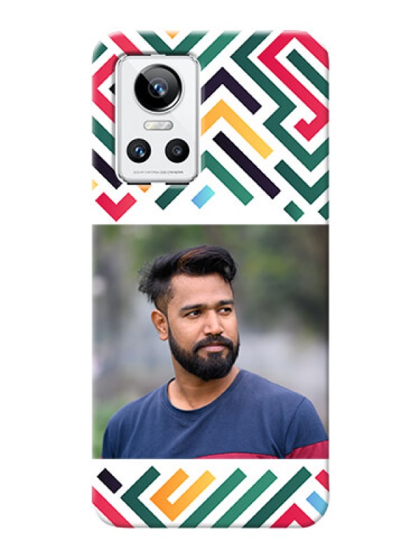 Custom Realme Gt Neo 3 Custom Mobile Case with Colorful Maze Pattern Design