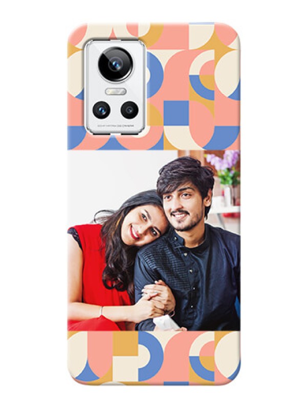 Custom Realme Gt Neo 3 Custom Phone Covers: Semi-circle Maze Pattern Design