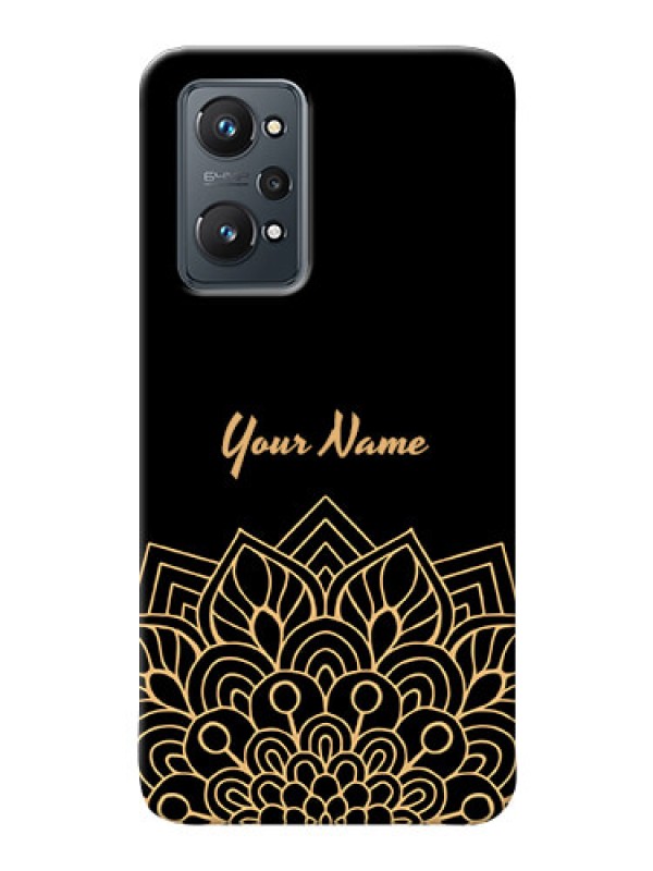 Custom Realme Gt Neo 3T Back Covers: Golden mandala Design