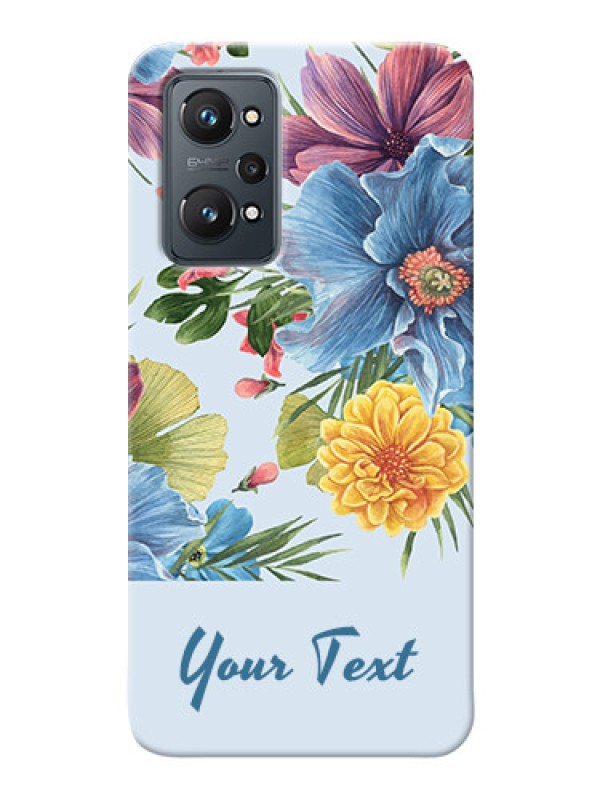 Custom Realme Gt Neo 3T Custom Phone Cases: Stunning Watercolored Flowers Painting Design