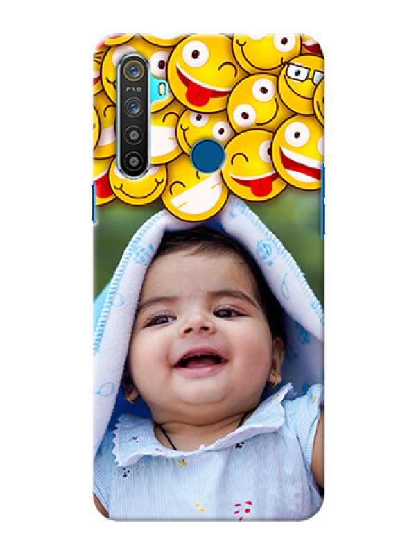 Custom Realme Narzo 10 Custom Phone Cases with Smiley Emoji Design
