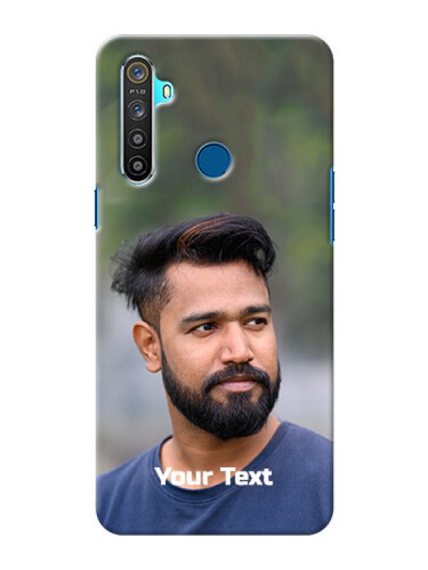 Custom Realme Narzo 10 Mobile Cover: Photo with Text