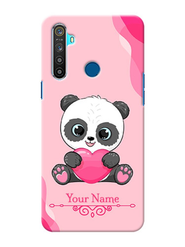 Custom Realme Narzo 10 Mobile Back Covers: Cute Panda Design
