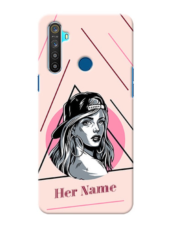 Custom Realme Narzo 10 Custom Phone Cases: Rockstar Girl Design