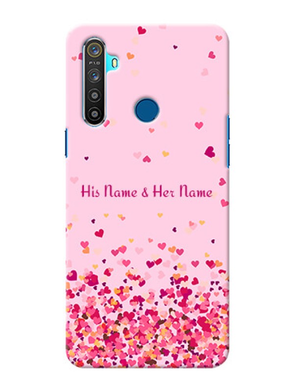 Custom Realme Narzo 10 Phone Back Covers: Floating Hearts Design
