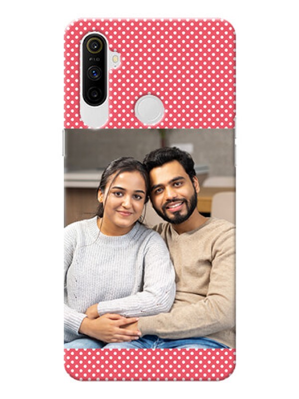 Custom Realme Narzo 10A Custom Mobile Case with White Dotted Design