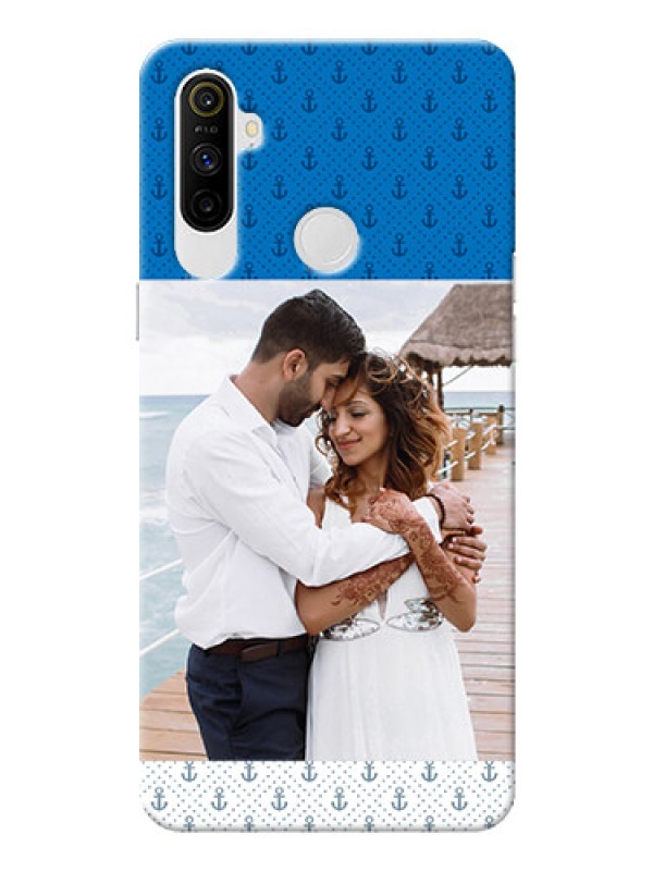 Custom Realme Narzo 10A Mobile Phone Covers: Blue Anchors Design